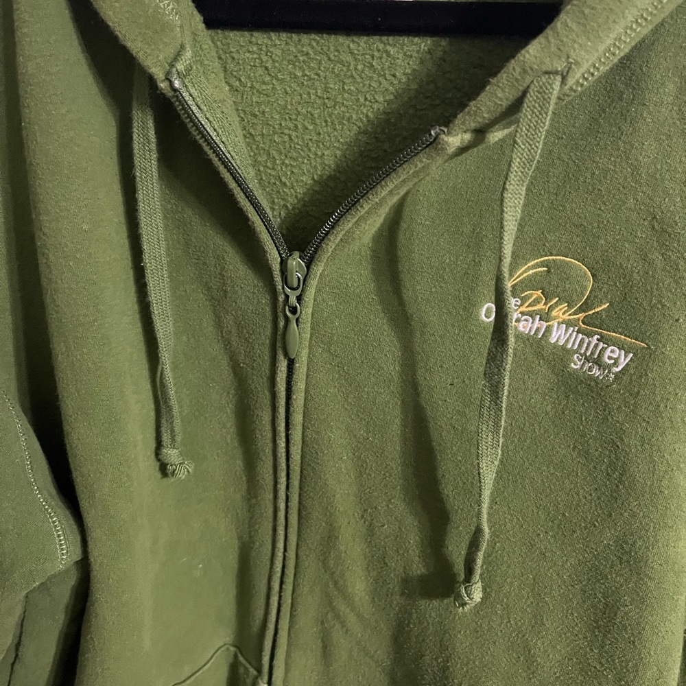❤️ 2X Oprah Winfrey Show Green women’s Hoodie sweatshirt - Picture 5 of 10
